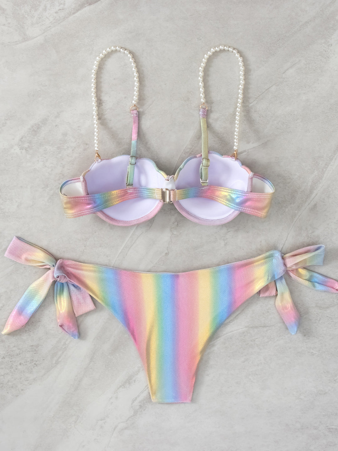 Pastell Perlen-Bikini