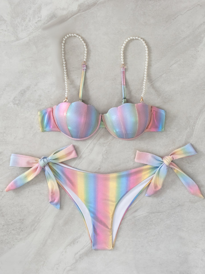 Pastell Perlen-Bikini